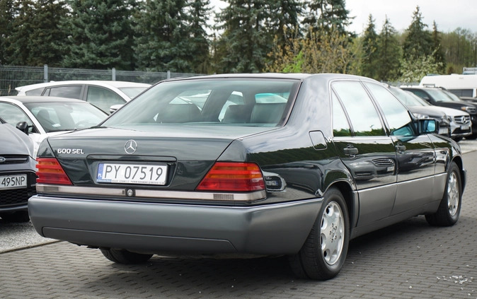 Mercedes-Benz Klasa S cena 68900 przebieg: 185700, rok produkcji 1991 z Puck małe 497